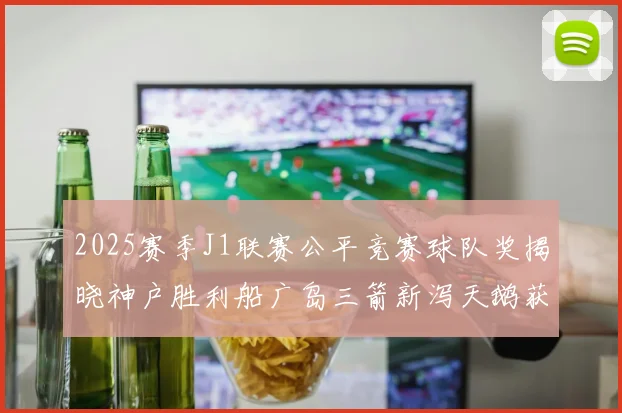 2025赛季J1联赛公平竞赛球队奖揭晓神户胜利船广岛三箭新泻天鹅获殊荣